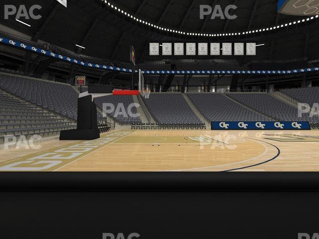 McCamish Pavilion - Section Floor 110 Seat View