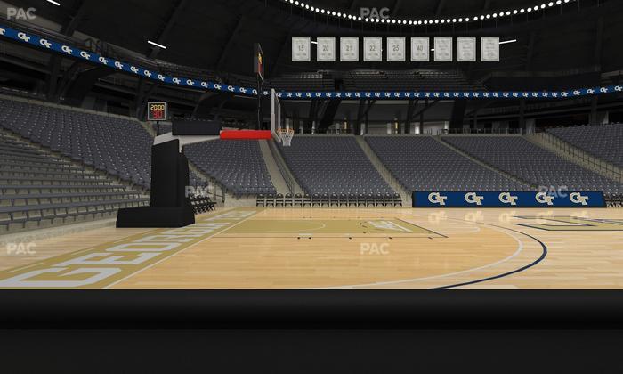 McCamish Pavilion - Section Floor 110 Seat View