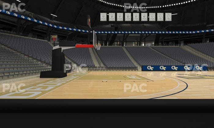 McCamish Pavilion - Section Floor 110 Seat View
