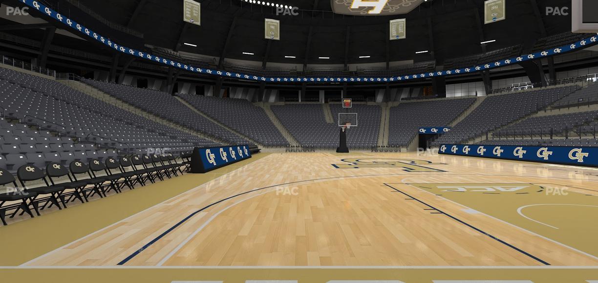 McCamish Pavilion - Section Floor 114 Seat View