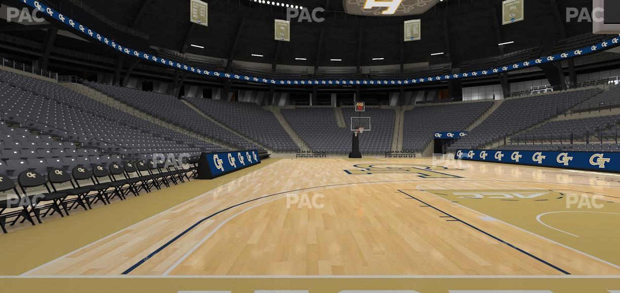 McCamish Pavilion - Section Floor 114 Seat View