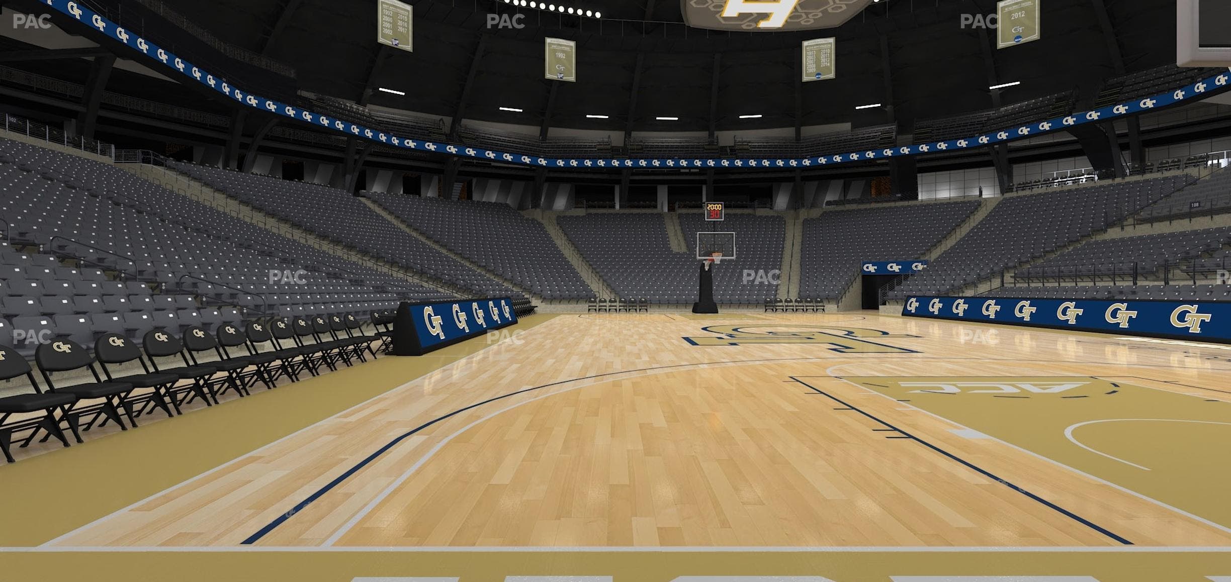 McCamish Pavilion - Section Floor 114 Seat View