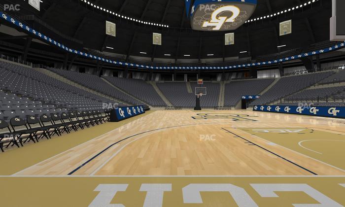 McCamish Pavilion - Section Floor 114 Seat View