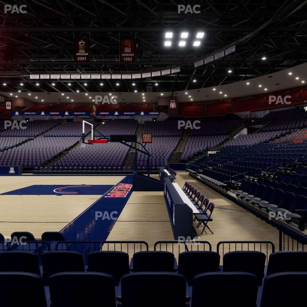 McKale Center - Section Floor 1 Seat View