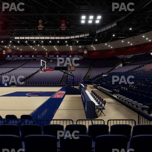 McKale Center - Section Floor 1 Seat View