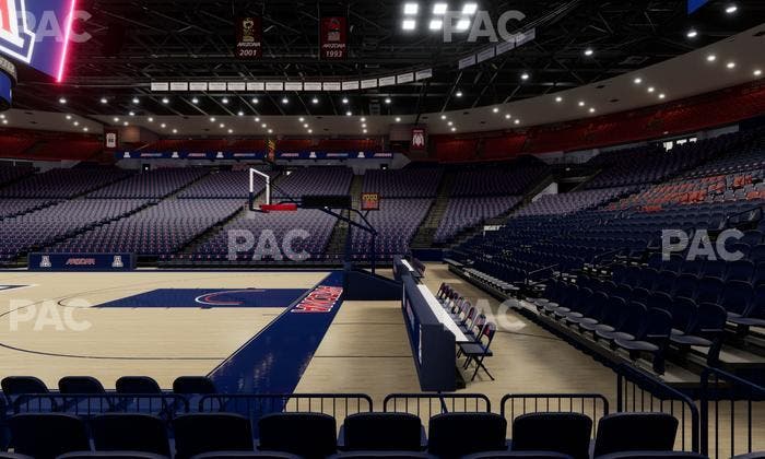 McKale Center - Section Floor 1 Seat View