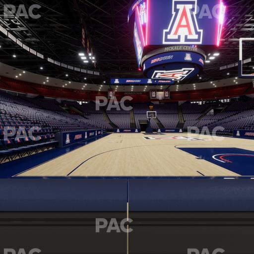 McKale Center - Section Floor 10 Seat View