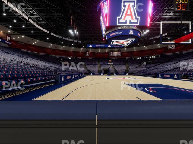 McKale Center - Section Floor 10 Seat View