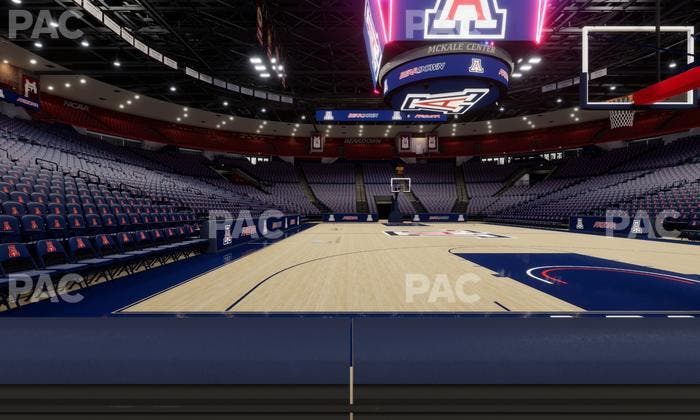 McKale Center - Section Floor 10 Seat View