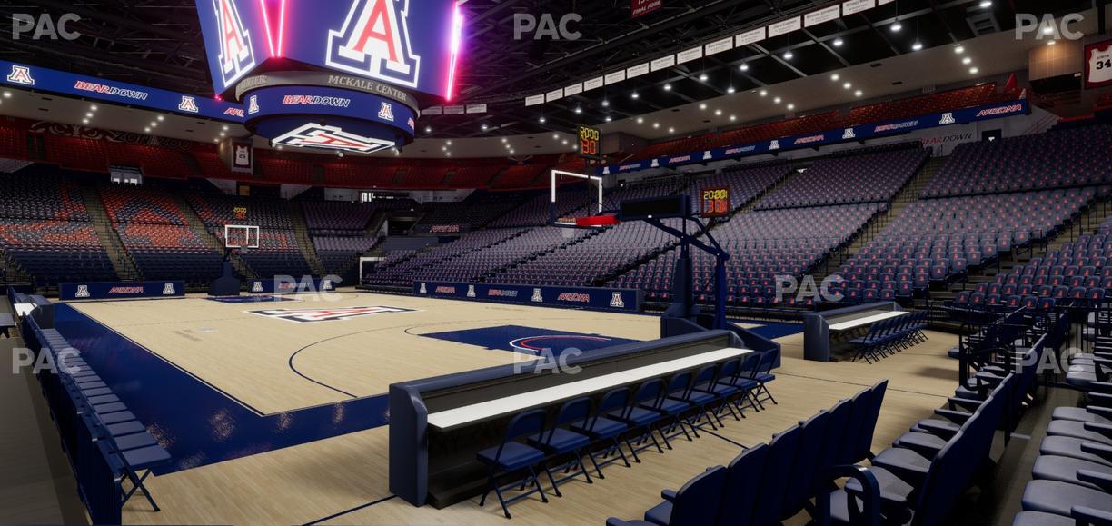 McKale Center - Section Floor 11 Seat View