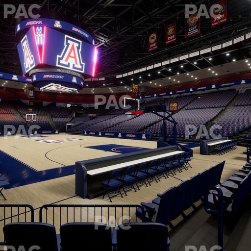 McKale Center - Section Floor 11 Seat View