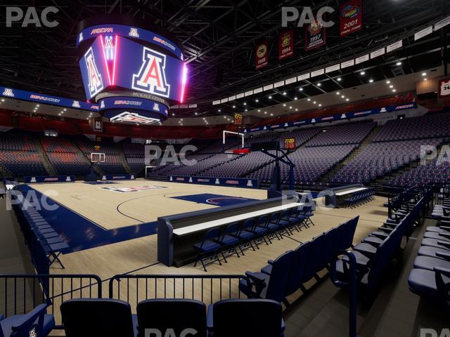 McKale Center - Section Floor 11 Seat View