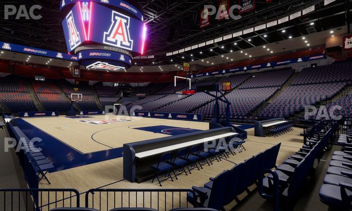 McKale Center - Section Floor 11 Seat View