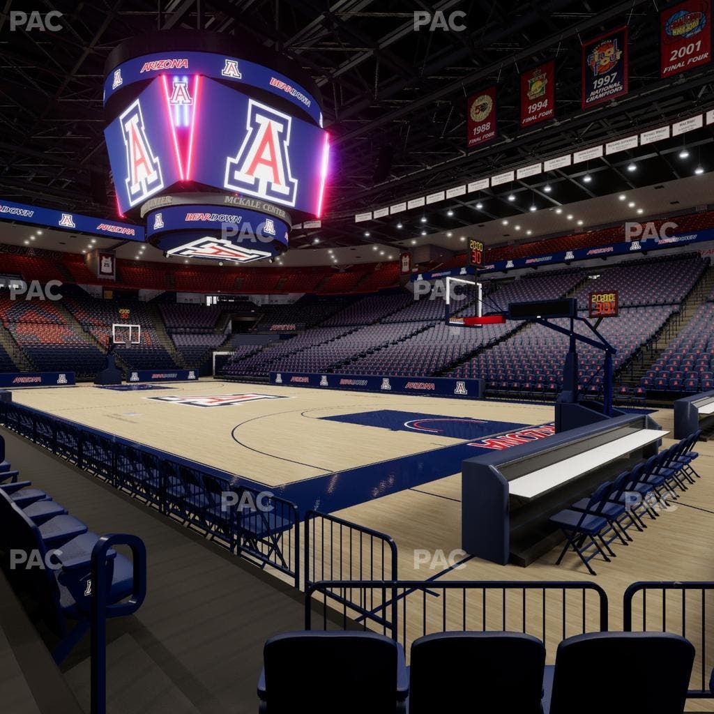 McKale Center - Section Floor 12 Seat View