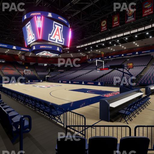 McKale Center - Section Floor 12 Seat View