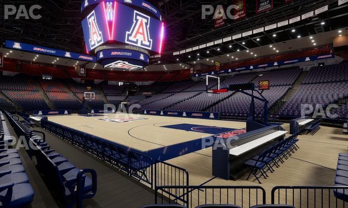 McKale Center - Section Floor 12 Seat View