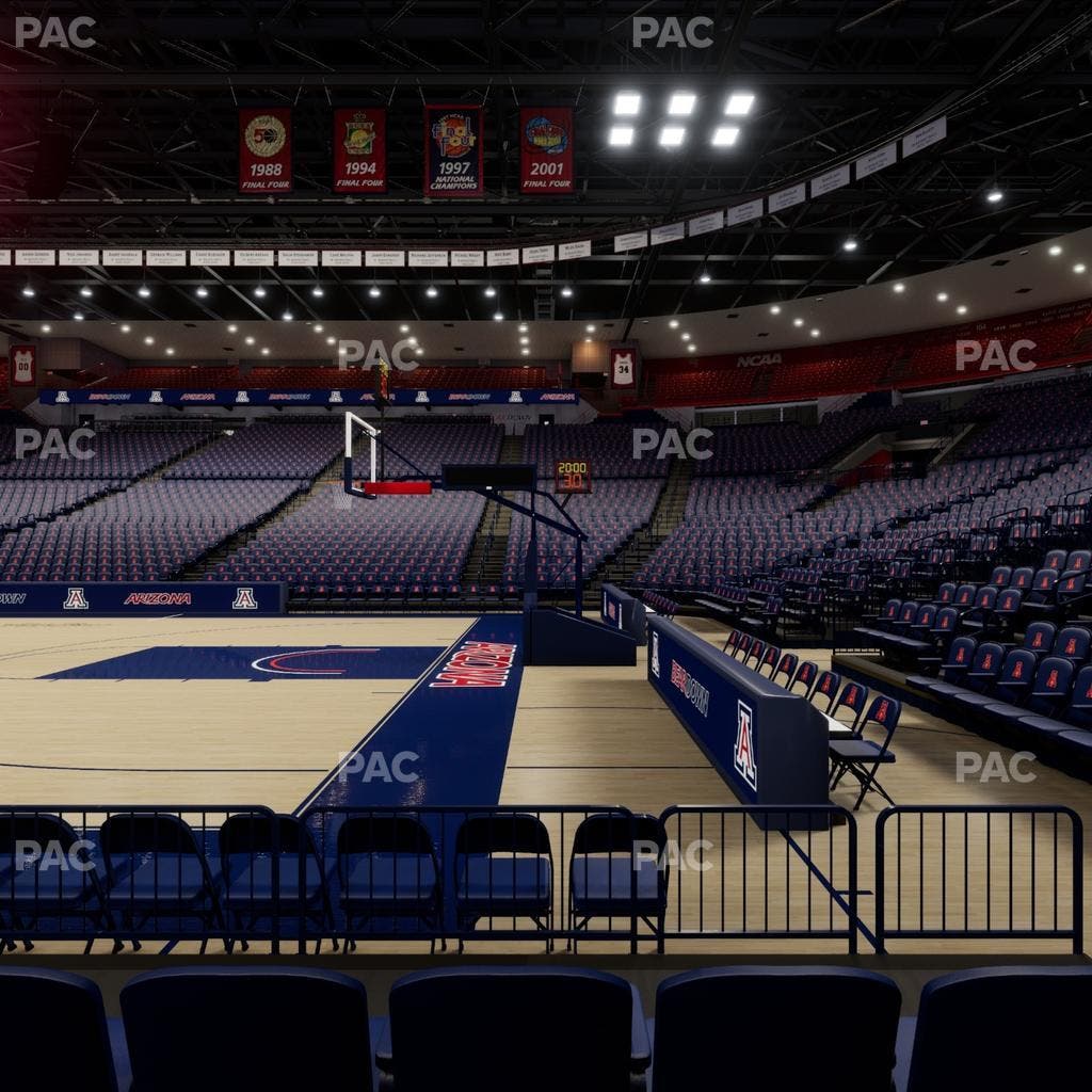 McKale Center - Section Floor 13 Seat View
