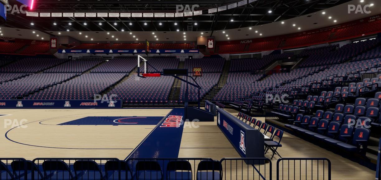 McKale Center - Section Floor 13 Seat View