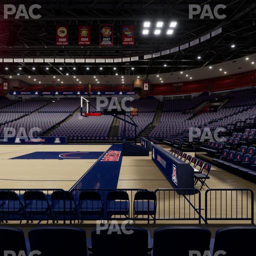 McKale Center - Section Floor 13 Seat View
