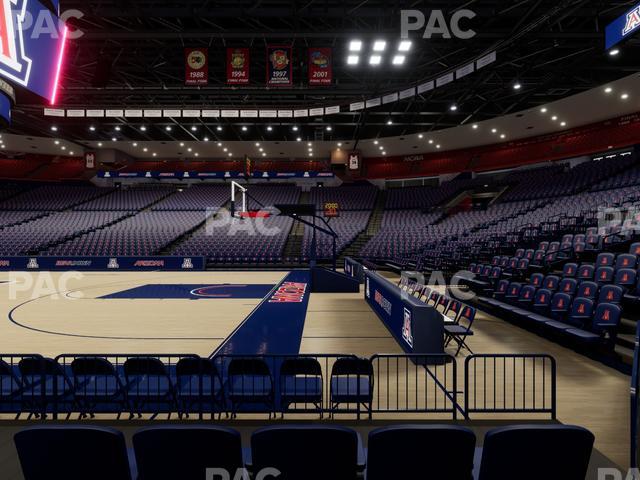 McKale Center - Section Floor 13 Seat View