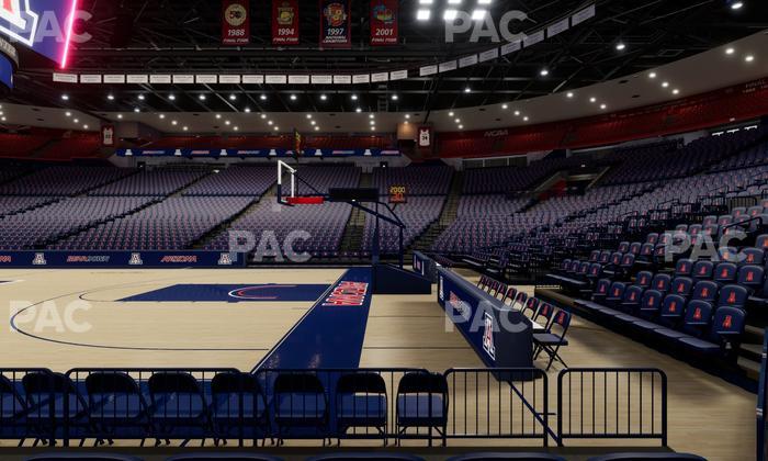 McKale Center - Section Floor 13 Seat View