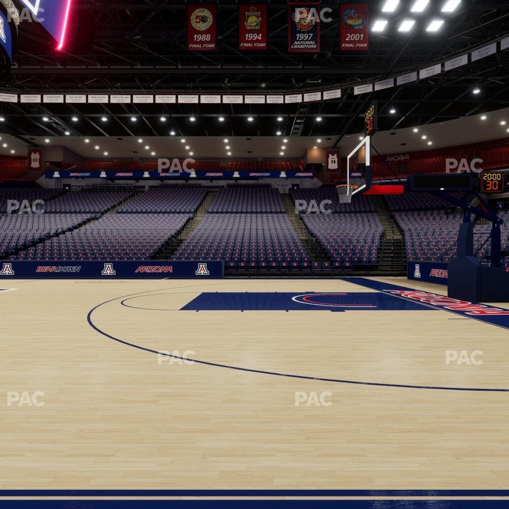 McKale Center - Section Floor 14 Seat View