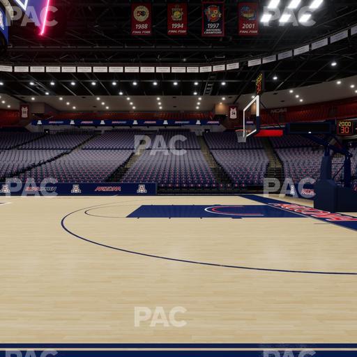 McKale Center - Section Floor 14 Seat View