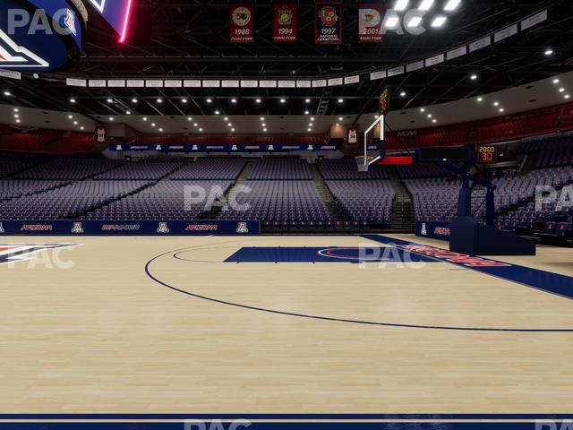 McKale Center - Section Floor 14 Seat View