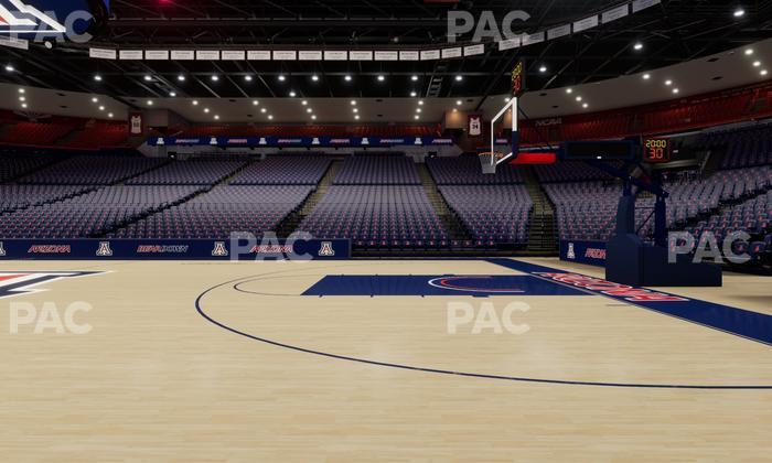 McKale Center - Section Floor 14 Seat View