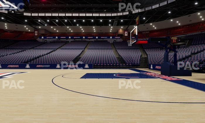 McKale Center - Section Floor 14 Seat View