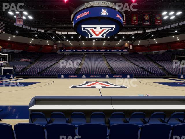 McKale Center - Section Floor 15 Seat View