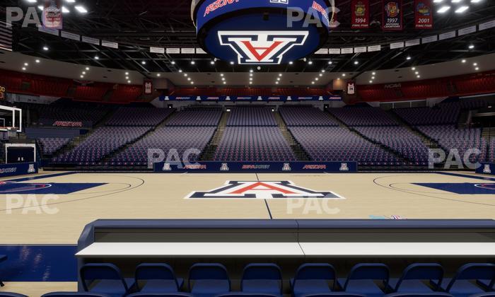 McKale Center - Section Floor 15 Seat View