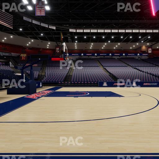 McKale Center - Section Floor 16 Seat View