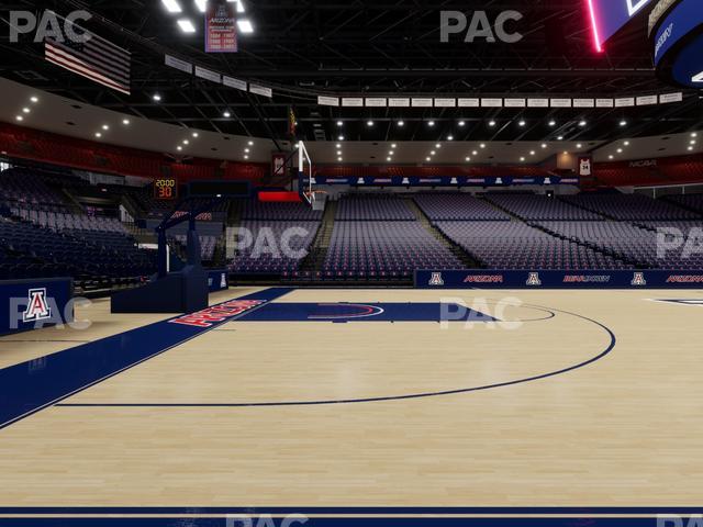 McKale Center - Section Floor 16 Seat View