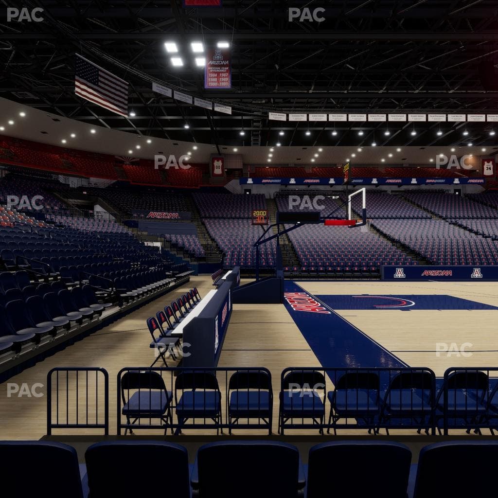 McKale Center - Section Floor 17 Seat View