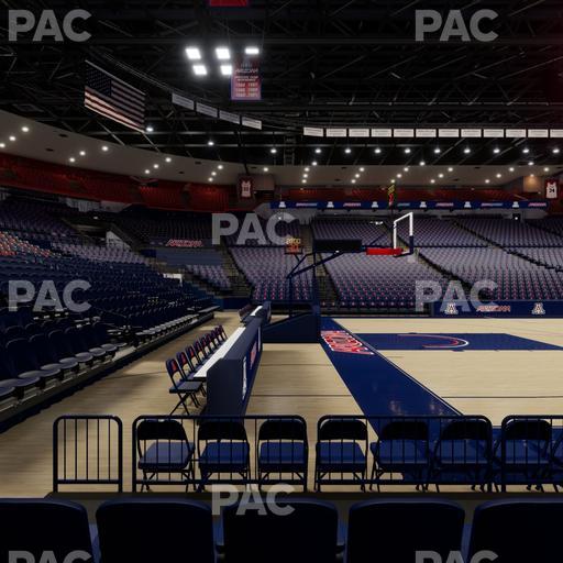 McKale Center - Section Floor 17 Seat View