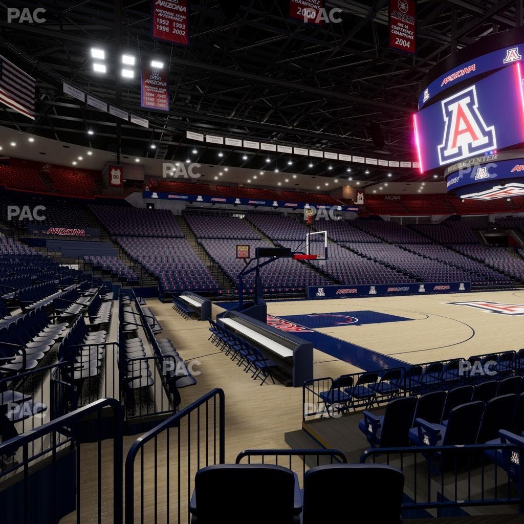 McKale Center - Section Floor 18 Seat View