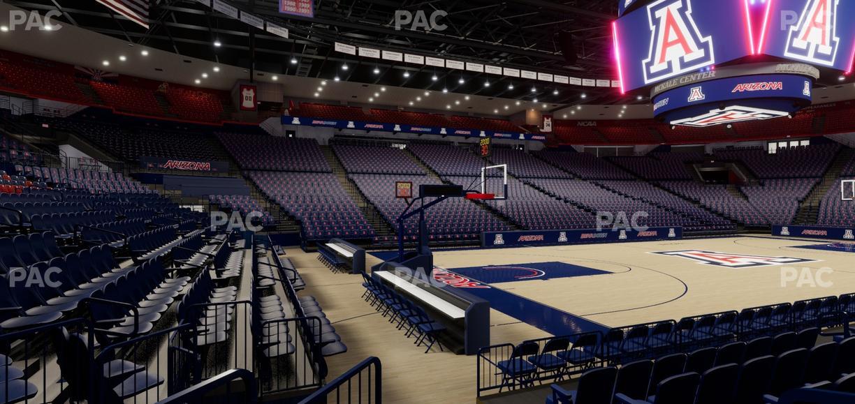 McKale Center - Section Floor 18 Seat View