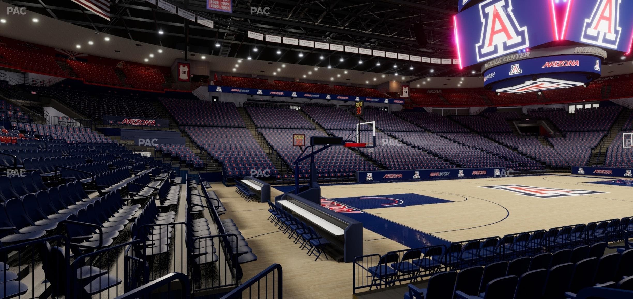 McKale Center - Section Floor 18 Seat View