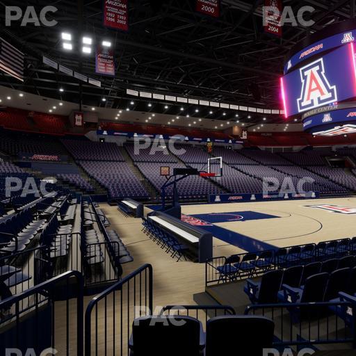 McKale Center - Section Floor 18 Seat View