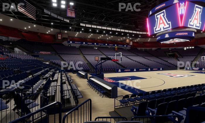 McKale Center - Section Floor 18 Seat View