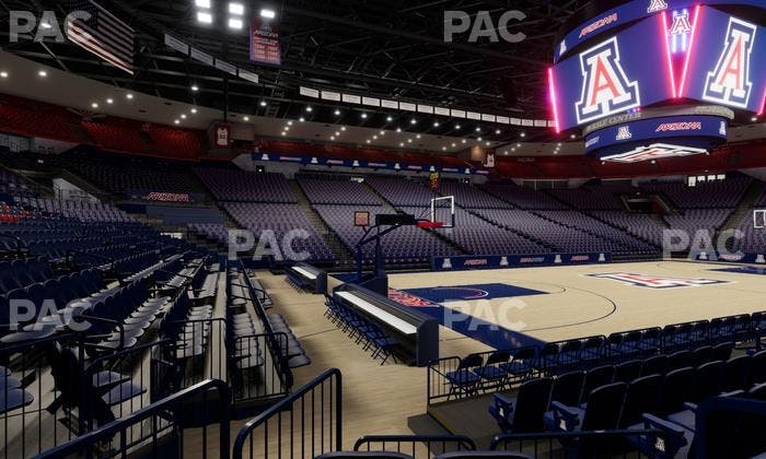 McKale Center - Section Floor 18 Seat View