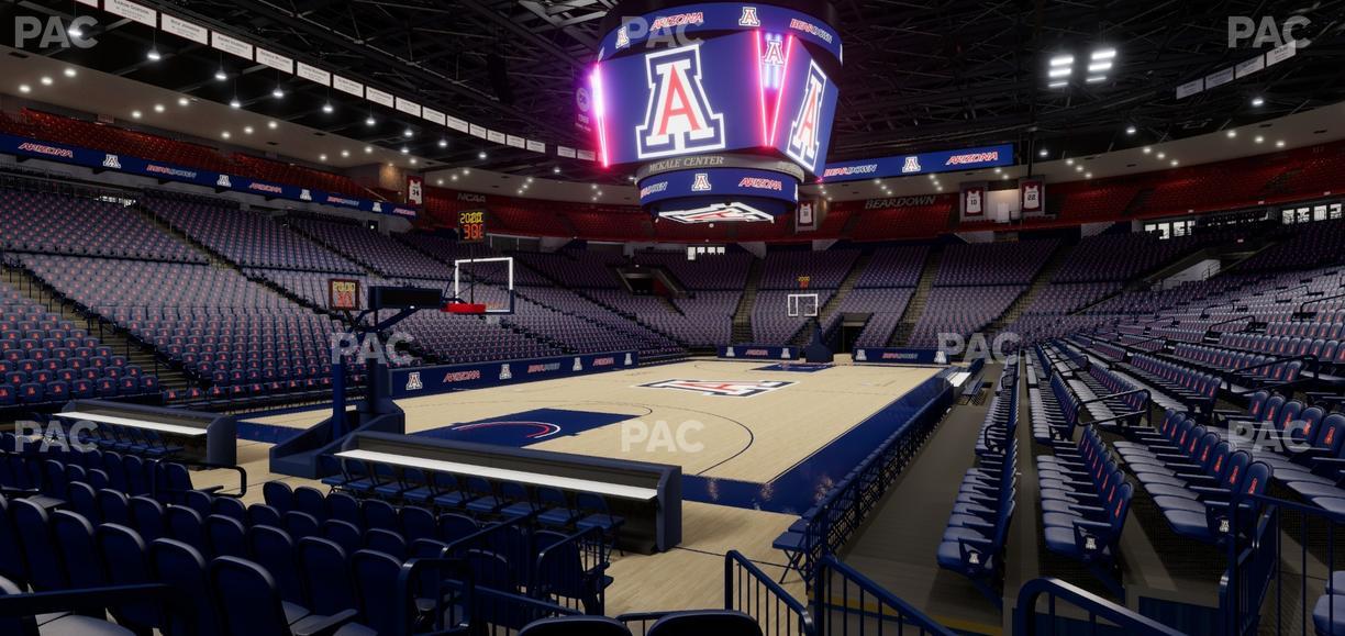 McKale Center - Section Floor 19 Seat View