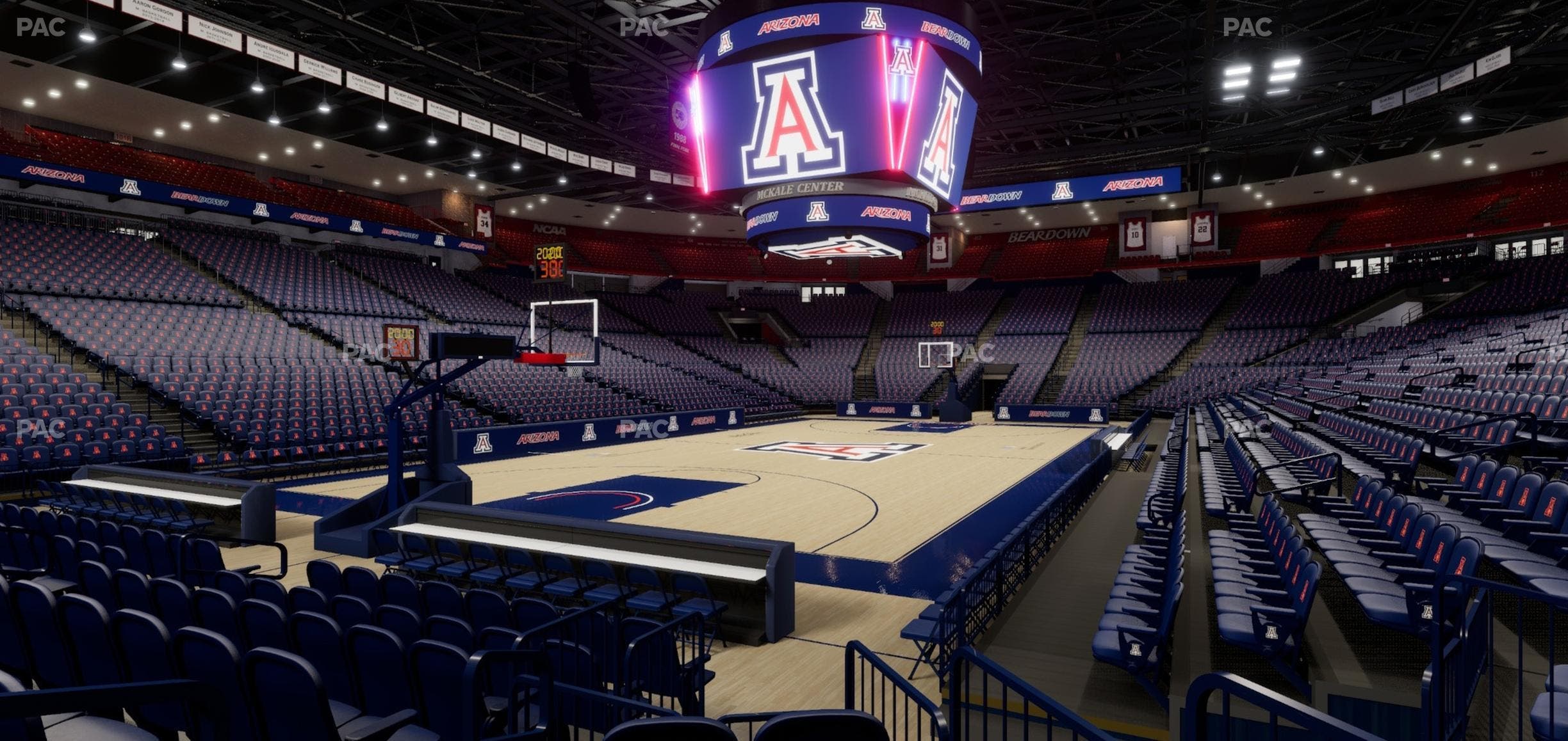 McKale Center - Section Floor 19 Seat View