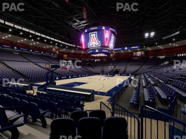 McKale Center - Section Floor 19 Seat View