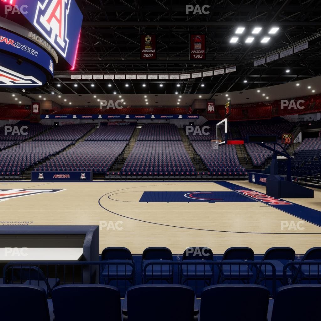 McKale Center - Section Floor 2 Seat View