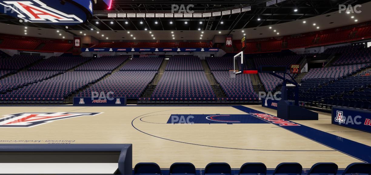 McKale Center - Section Floor 2 Seat View