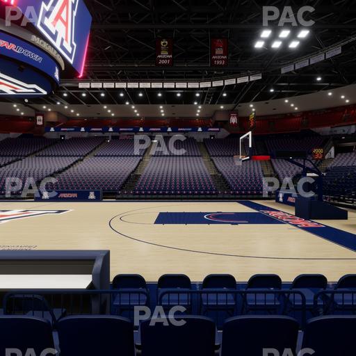 McKale Center - Section Floor 2 Seat View
