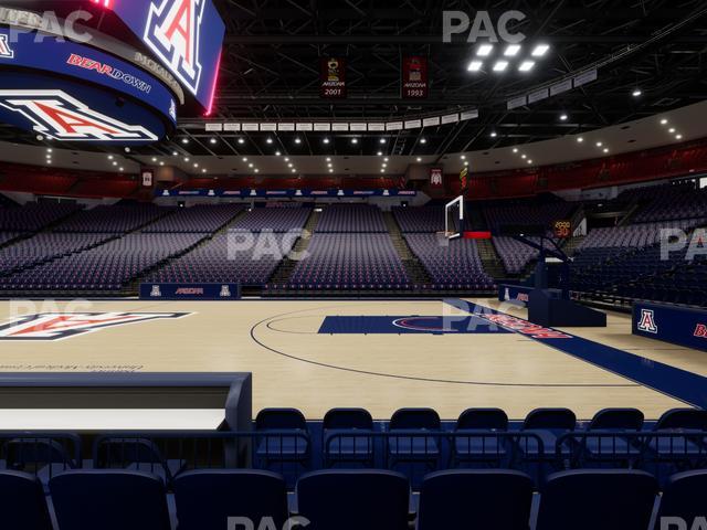 McKale Center - Section Floor 2 Seat View