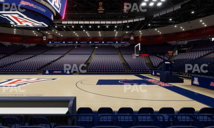 McKale Center - Section Floor 2 Seat View